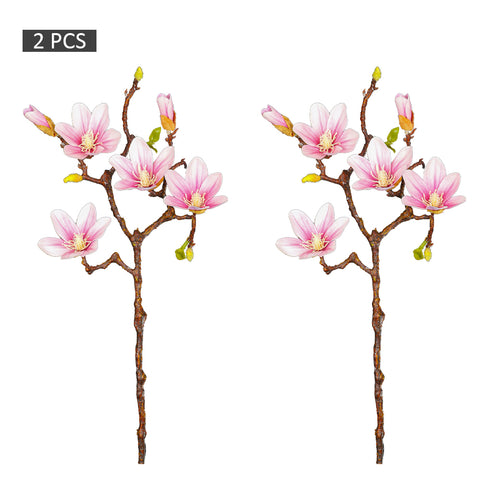 2pcs artificial Yulan magnolia flowers