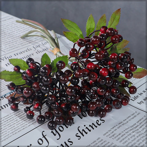 Artificial Berry Balls in Single Bunch(without vase)