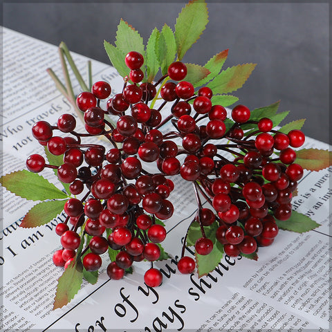 Artificial Berry Balls in Single Bunch(without vase)