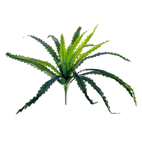 artificial birds nest fern leaves