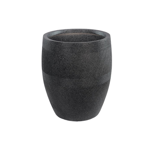 black line design magnesium oxide planter