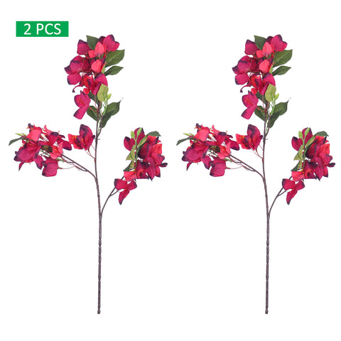 2-Packs Artificial Bougainvillea Flower (without vase)