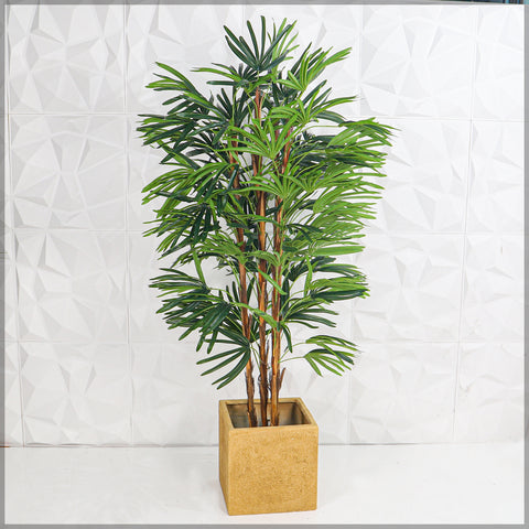 Brown Color Square Concrete Planter Pot