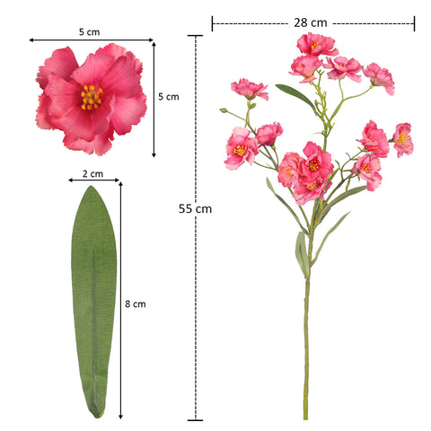 Artificial Carnation Flower Single Stem(without vase)