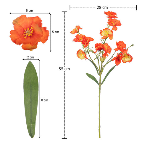 Artificial Carnation Flower Single Stem(without vase)