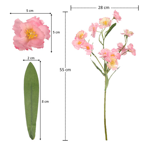 Artificial Carnation Flower Single Stem(without vase)
