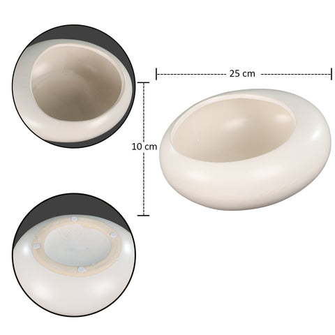 Indoor oval planter