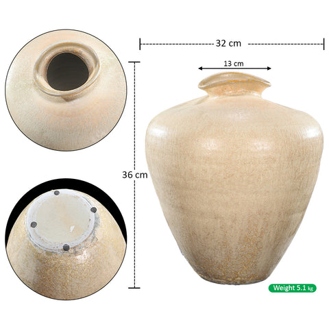 Cream colored jar