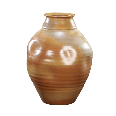 Terracotta Colored Ceramic Vase