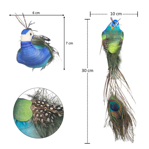 Indoor peacock statue