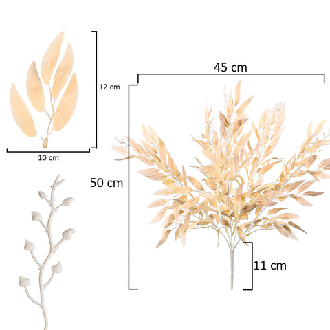 Artificial Willow Leaves Single Bunch(without vase)
