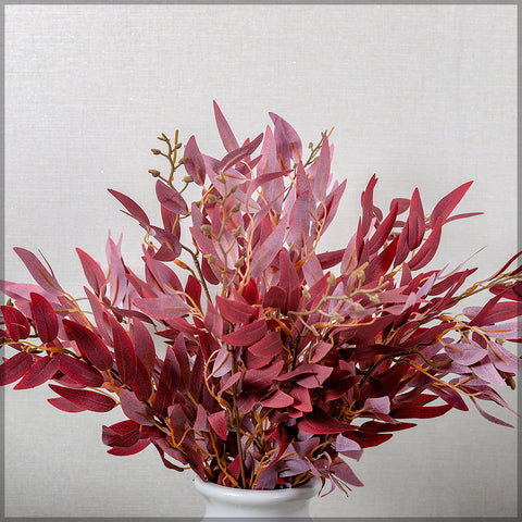 Artificial Willow Leaves Single Bunch(without vase)
