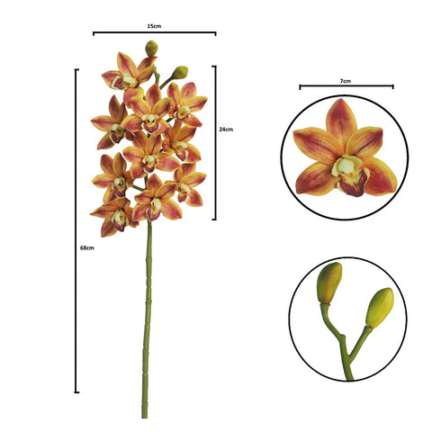 3D Artificial Cymbidium Flowers