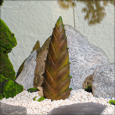 Decorative bamboo shoot for outdoor settings
