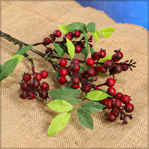 Red artificial berries