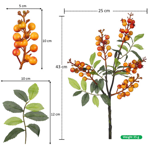 Decorative Berry Fruit Stem