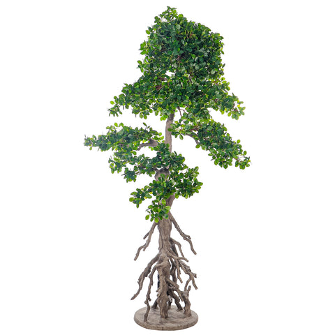 Decorative Faux Bonsai Plant(with black nursery pot)