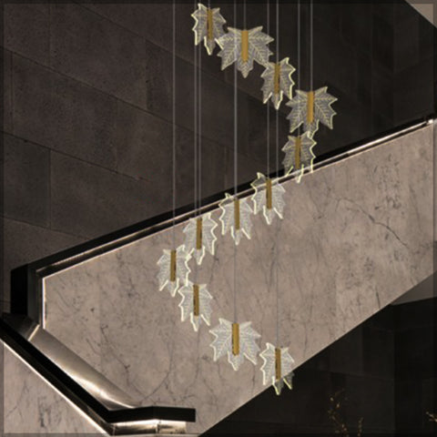 Fall-themed ceiling light