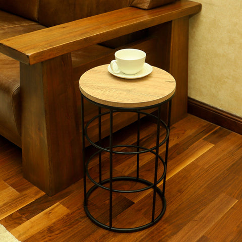 wooden side table, side table