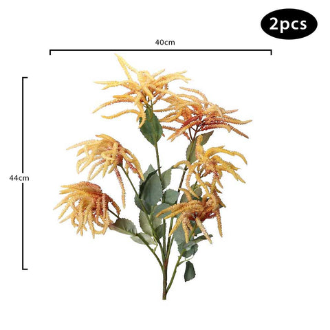 Artificial yellow amaranthus - 2pcs