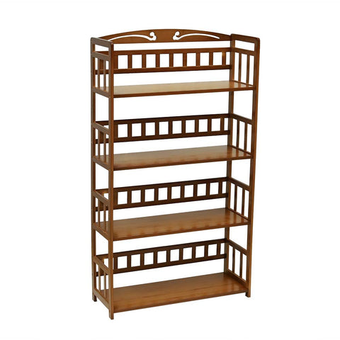 4 layer wooden book shelf