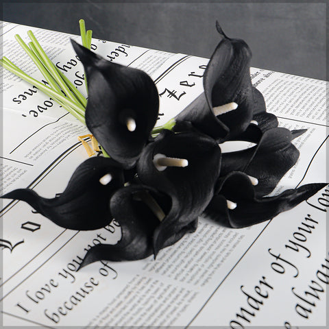 Artificial mini calla lilies for decor