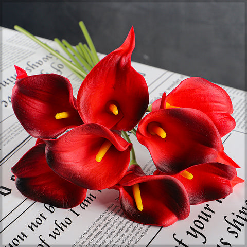 2-Packs Fake Mini Calla Lily Flower (without vase)