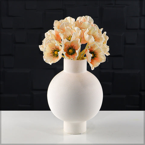 Single Bunch Fake Poppy Flowers(without vase)