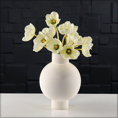 Single Bunch Fake Poppy Flowers(without vase)