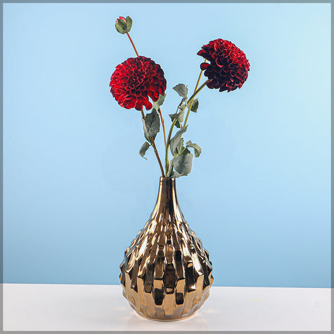 Faux Dahlia Flower Single Stem(without vase)