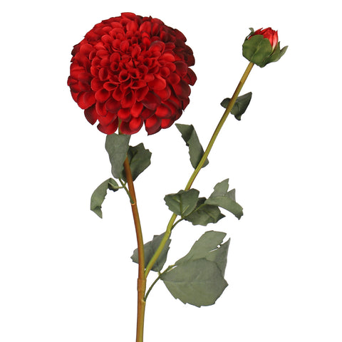 Faux Dahlia Flower Single Stem(without vase)