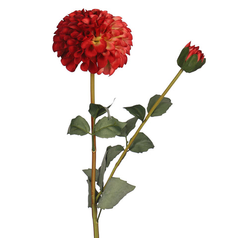 Faux Dahlia Flower Single Stem(without vase)