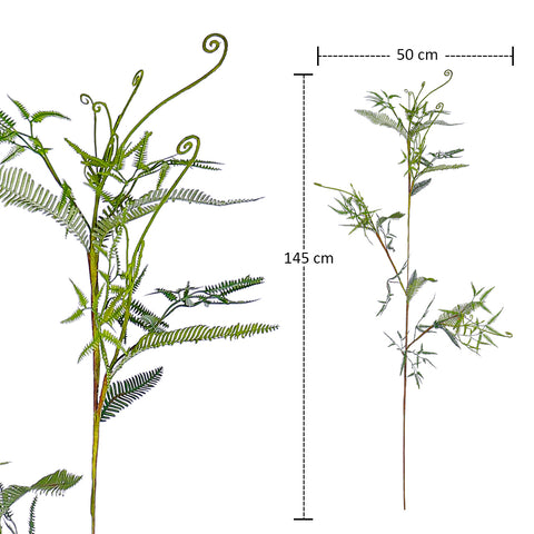 Artificial Fern Bunch and Stems(without vase)
