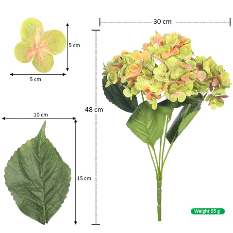 Natural 3D Hydrangea Flower