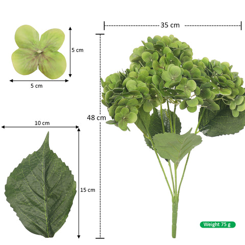 Natural 3D Hydrangea Flower