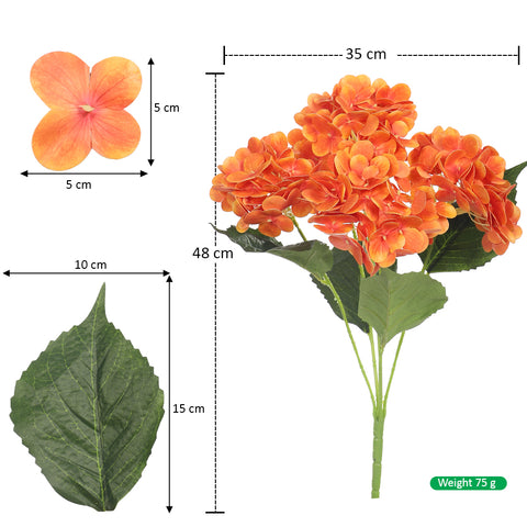 Natural 3D Hydrangea Flower