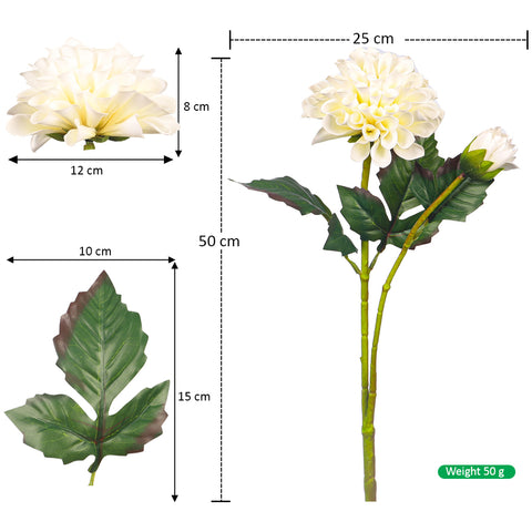 Artificial Dahlia Flower Head