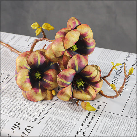 Artificial Magnolia Flower Single Stem (without vase)