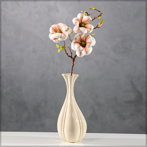Artificial Magnolia Flower Single Stem (without vase)