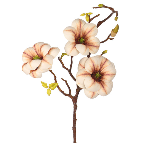 Artificial Magnolia Flower Single Stem (without vase)