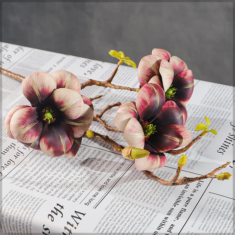 Artificial Magnolia Flower Single Stem (without vase)