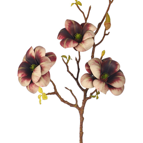Artificial Magnolia Flower Single Stem (without vase)