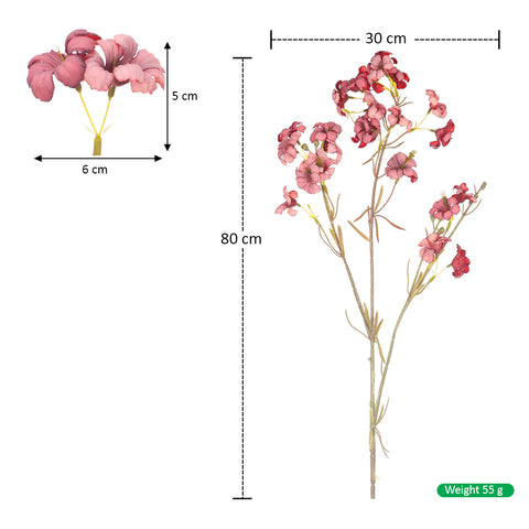 Artificial Flower Blossom Single Stem(without vase)