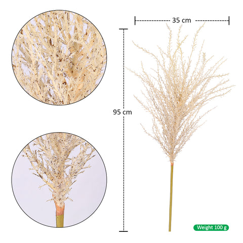 Faux Silver Grass Flowers for Interiors