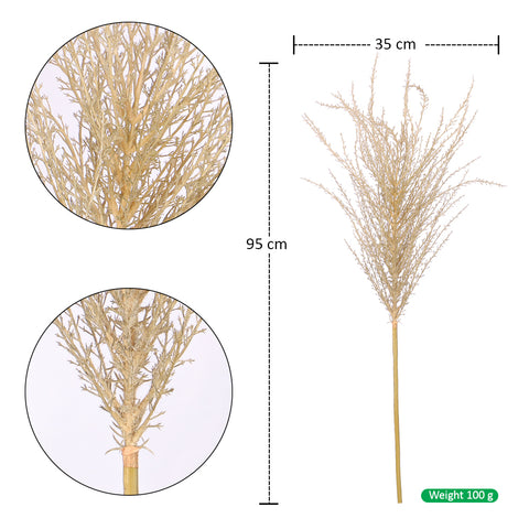 Faux Silver Grass Flowers for Vases