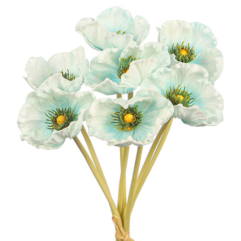 Single Bunch Fake Poppy Flowers(without vase)
