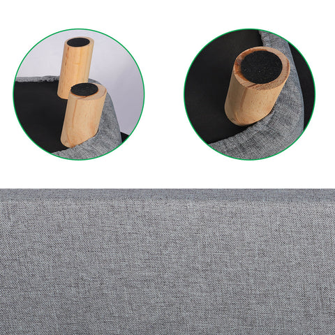 Solid Wood Legs Footstool