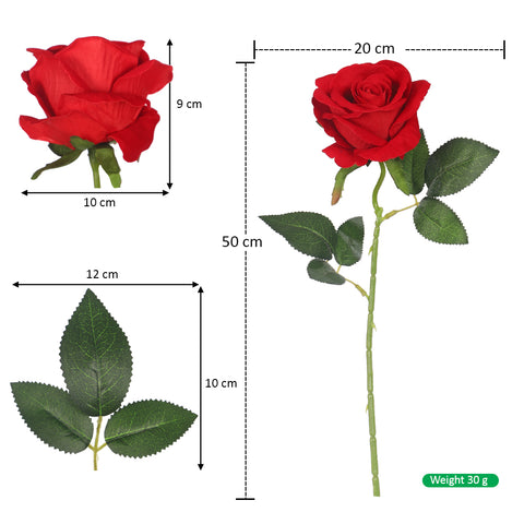 Single Stem Artificial Rose Flower