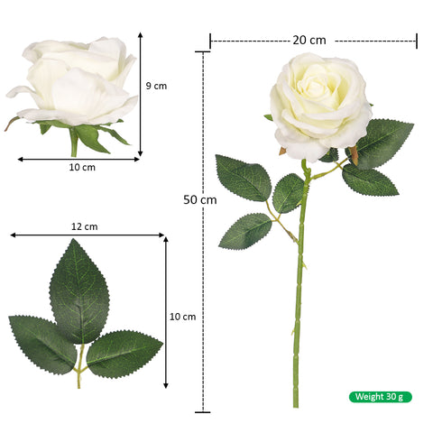 Single Stem Artificial Rose Flower