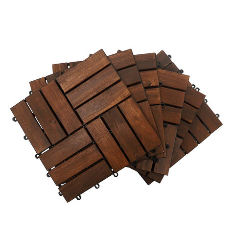 Wooden floor tiles